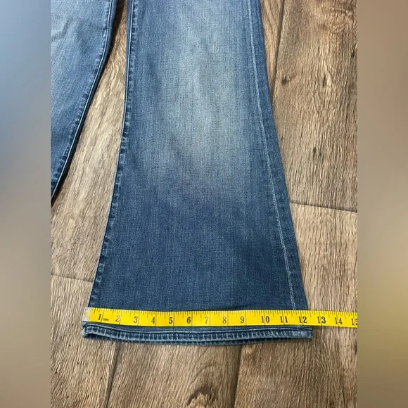 MOTHER Jeans Women Size 24 Blue The Tomcat Roller Groovy - Picture 8 of 16